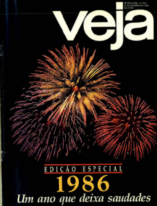 Capa da Revista Veja, edição 956, de 31 de Dezembro de 1986.